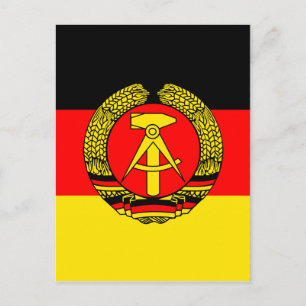 Ostdeutschland Hochwertige Flagge Postkarte