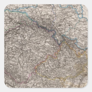 Ostdeutschland oder Böhmen Quadratischer Aufkleber