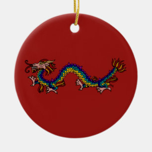 Ostdrache Keramik Ornament