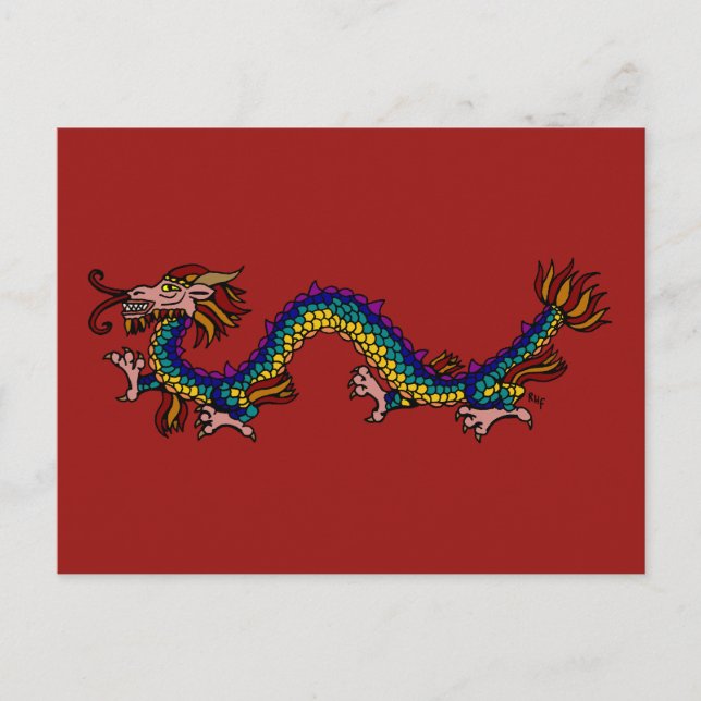 Ostdrache Postkarte (Vorderseite)
