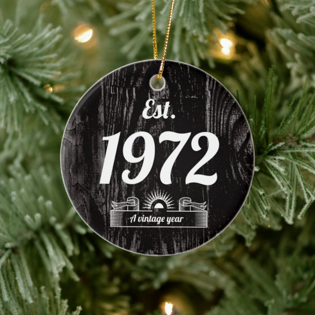 Osten 1972 ein Vintages Jahr Keramik Ornament (Baum)