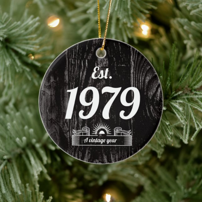 Osten 1979 ein Vintages Jahr Keramik Ornament (Baum)