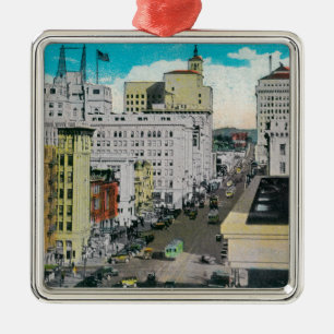 Osten auf Broadway von San Diego Hotel Silbernes Ornament