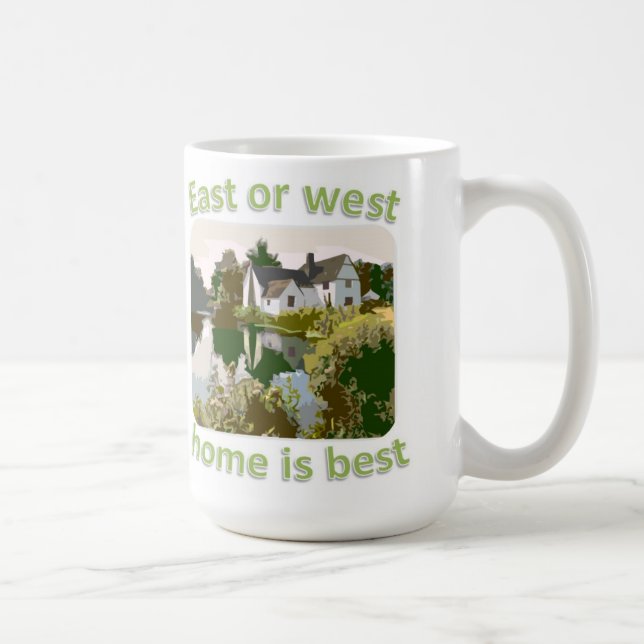 Osten- oder WestZuhause ist am besten Tasse (Rechts)