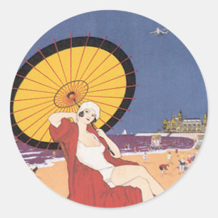 Ostende - Belgien Runder Aufkleber