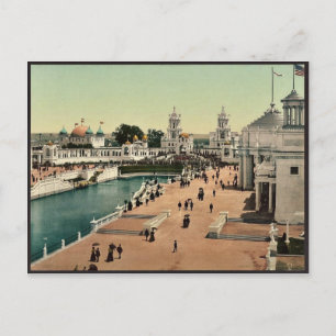 Ostende des Grand Court klassisches Photochrom Postkarte