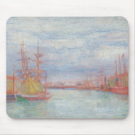 Ostende Harbor von James Ensor (1900) Mousepad