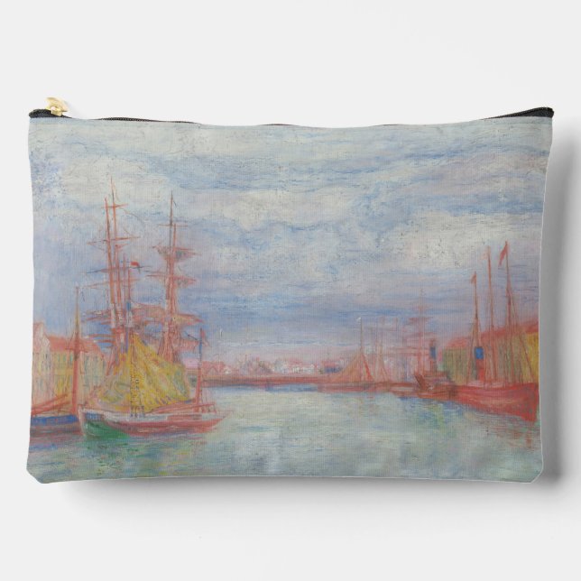 Ostende Harbor von James Ensor (1900) Zubehörtasche (Vorderseite)