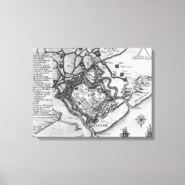 Ostende von "Commentaries" Leinwanddruck (Vorderseite)