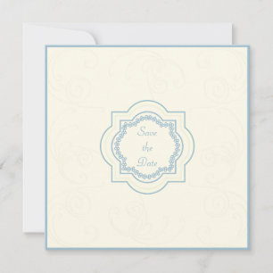 Ostensibly östlich inspirierte Save-the-Date-Karte Einladung