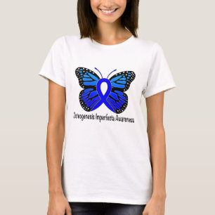 Osteogenesis Imperfect Butterfly Awareness Ribbon T-Shirt