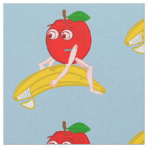 Osteopath Fruit Funny Apple Straighting a Banana