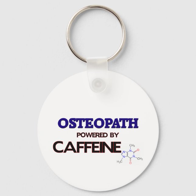 Osteopath mit Koffein Schlüsselanhänger (Vorderseite)
