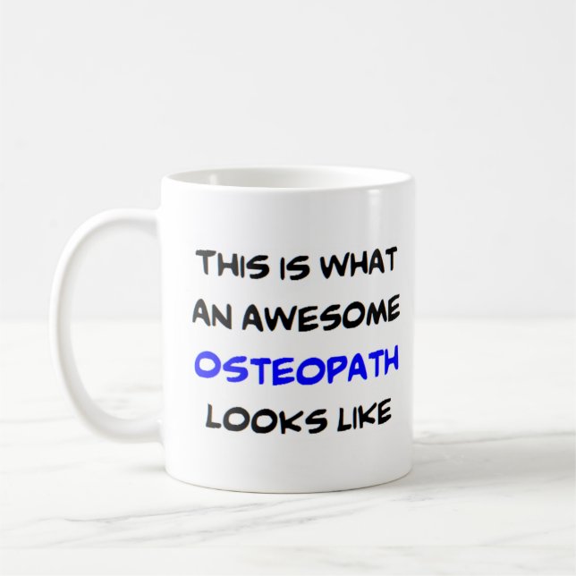 Osteopath, phantastisch kaffeetasse (Links)