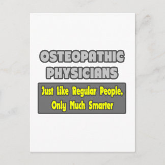 Osteopathische Ärzte .. Klüger Postkarte