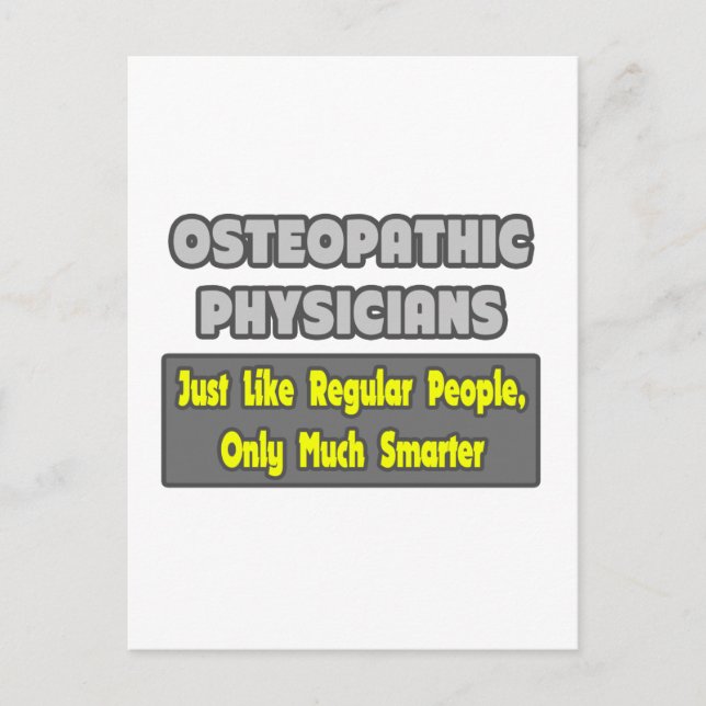 Osteopathische Ärzte .. Klüger Postkarte (Vorderseite)