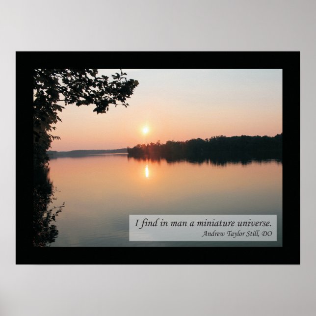 Osteopathische Zitate und Redewendungen Gesundheit Poster (Vorne)