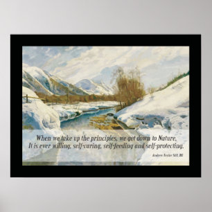 Osteopathischer Nature Zitat von A.T. Poster