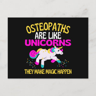 Osteopaths Unicorn , Zauberhafter Chiropraktor Postkarte