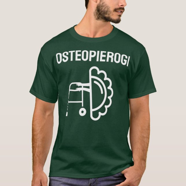 Osteopierogi Funny Pierogi Polnisch Inspiriert T-Shirt (Vorderseite)