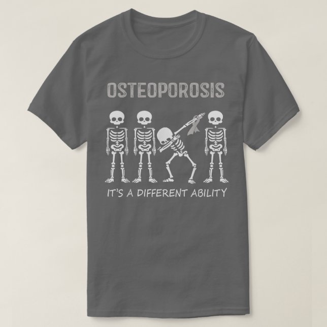 Osteoporose Dabbing Skelett Es ist ein anderes Ab T-Shirt (Design vorne)