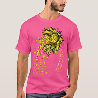 Osteosarcoma Bewusstsein Sonnenblume niemand kämpf T-Shirt