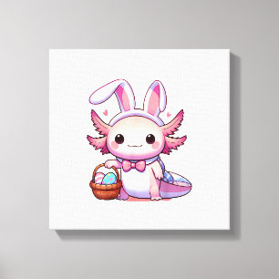 Oster Axolotl Hasenohren Eier T-Shirt Leinwanddruck