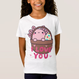 Oster-Axolotl im Korb – Süßes Frühlings-Eier-Suche T-Shirt
