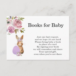Oster-Baby-Party | Bücher für Baby-Beilegerkarte Begleitkarte