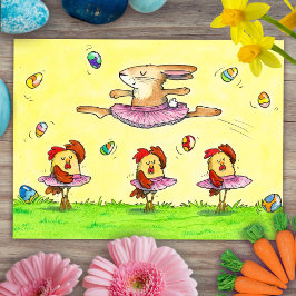 Oster-Ballett-Postkarte von Nicole Janes Postkarte