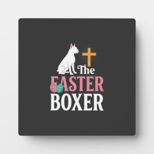 Oster-Boxer-Hund Vintage-Gravur-Shirt Fotoplatte