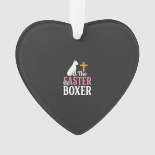 Oster-Boxer-Hund Vintage-Gravur-Shirt Ornament