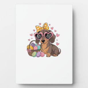 Oster-Dachshunde Süße Dachshund T-Shirt Fotoplatte