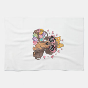 Oster-Dachshunde Süßes Dachshund-T-Shirt Geschirrtuch