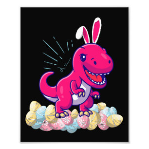 Oster-Dinosaurier T-Rex Jungen Mädchen Kinder Gesc Fotodruck