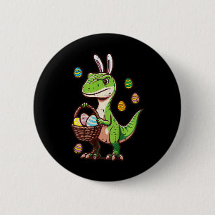 Oster-Dinosaurier Trex-Ei-Jagd Jungen Kinder Bis Button