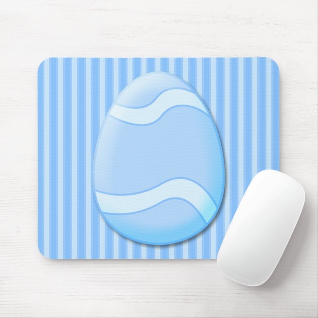 Oster-Ei (Blau) Mauspad (Mit Mouse)