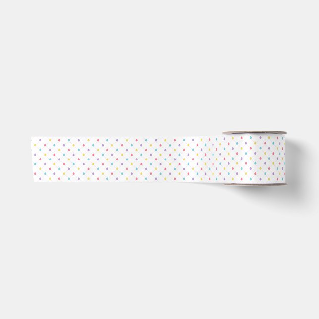 Oster-Ei-Gitter im Pastell-Look Satinband (Vorderseite)