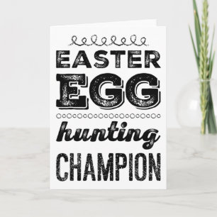 Oster-Ei-Held Oster-Ei-Jagd-Champion Ostern Karte