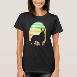 Oster-Ei im Vintage-Stil Sheltie-Hund Ostern T-Shirt