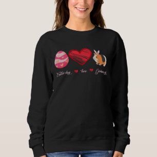 Oster-Ei-Liebe-Meerschweinchen-Hase-Tier-Haustier- Sweatshirt
