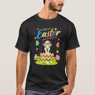 Oster-Ei Sibirischer Husky Hund Frohe Ostern T-Shirt