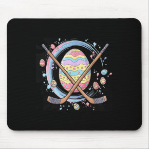 Oster-Ei spielt Eishockey Süße Sport Männer Jungen Mousepad