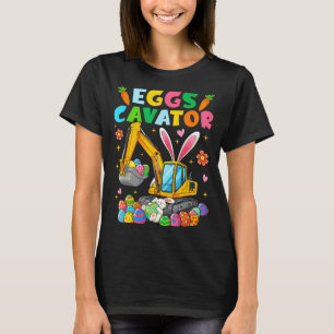 Oster-Eier-Bagger-Hase-Kaninchen-Bagger-Jungen Mic T-Shirt