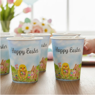 Oster-Eier-Brunch-Küken-Osterhase-Party Pappbecher