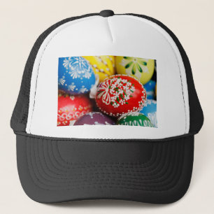 Oster-Eier Farbige Feiertagsmuster Frühlings Kunst Truckerkappe