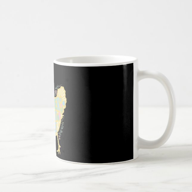 Oster-Eier-Händler Loral Huhn Henne Kokette Schlei Kaffeetasse (Rechts)