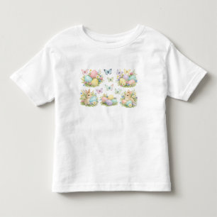 Oster-Eier & Hasen Blumen & Schmetterlinge Kleinkind T-shirt
