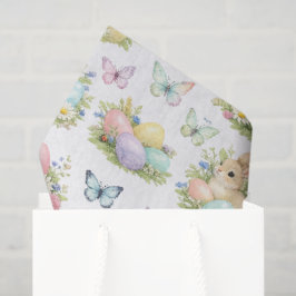 Oster-Eier & Hasen Blumen & Schmetterlinge Seidenpapier