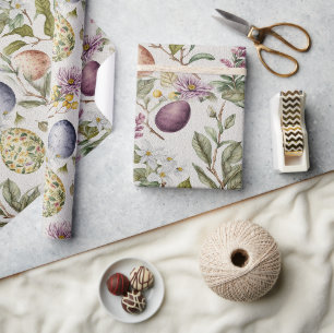 Oster-Eier im vintage nostalgischen Muster Nr. 7 Geschenkpapier